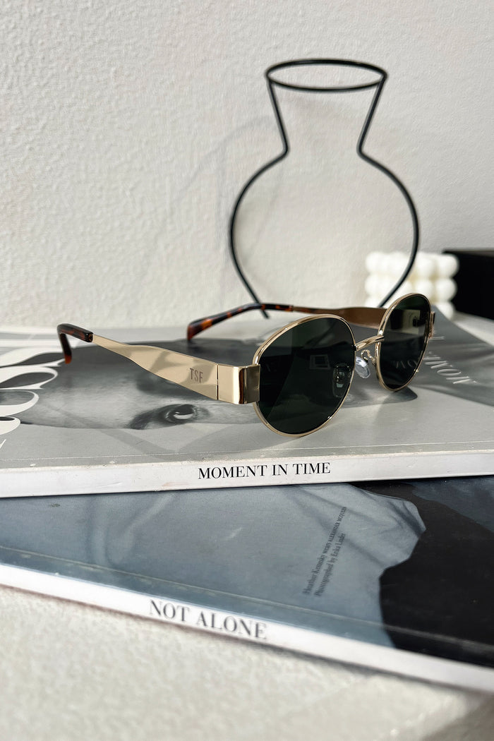 Adonis Sunglasses - Gold/Green