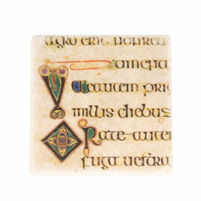 Book of Kells Stone Coaster Jesus Urges