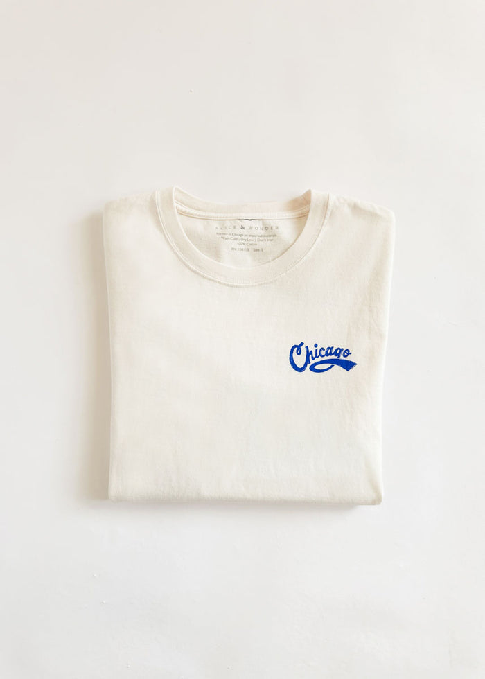 Chicago Baseball Patches Oversized Tee