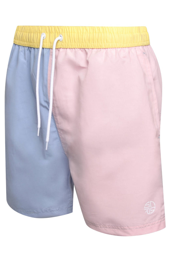 Colour Block Peached Swim Short