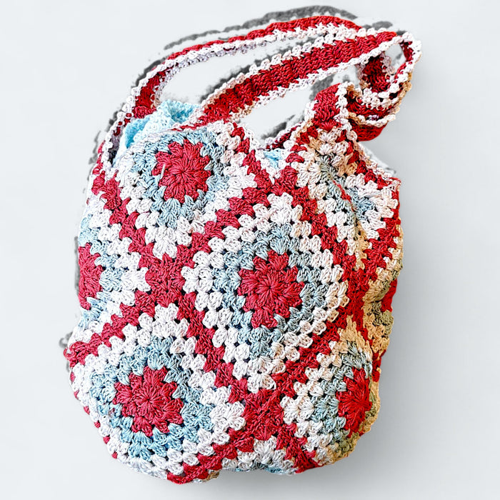 Cotton Crochet Bag – Multi-Cooler - Eco-Friendly & Stylish - Mojopanda Organic Store