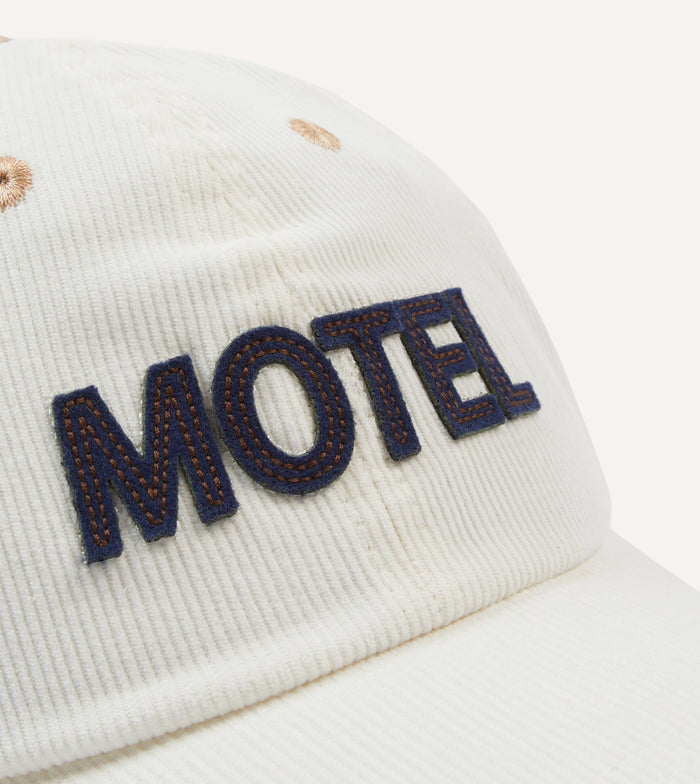 Ecru Motel Cotton Corduroy Baseball Cap