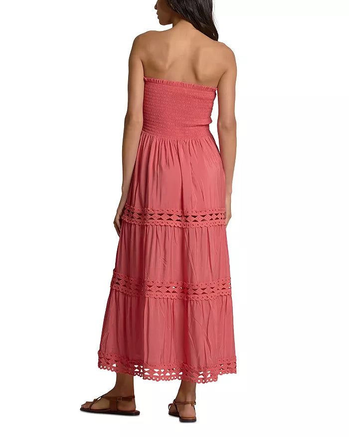 Elan Dress Maxi Strapless Tiered