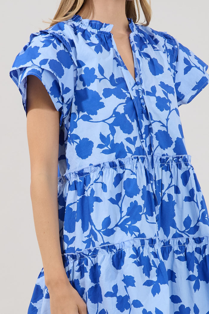Empire Tiered Mini Dress Palmas