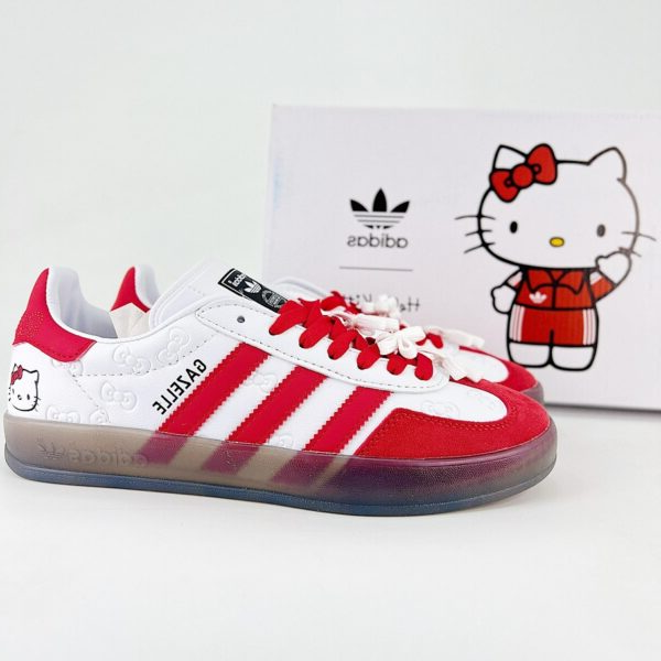 Adidas Gazelle x Hello Kitty white red
