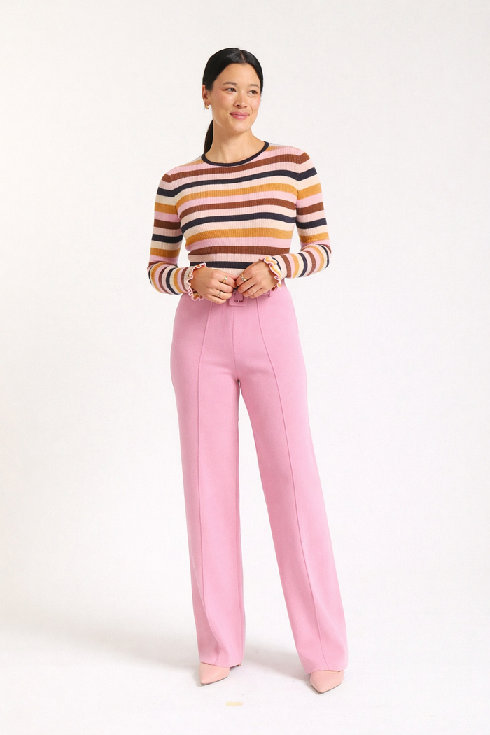 Hamilton Crepe Pant In Pink