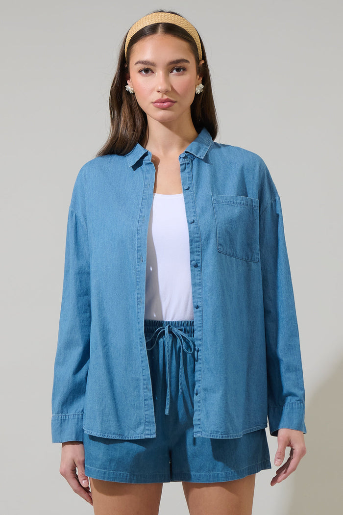 Haysville Chambray Button Up Shirt