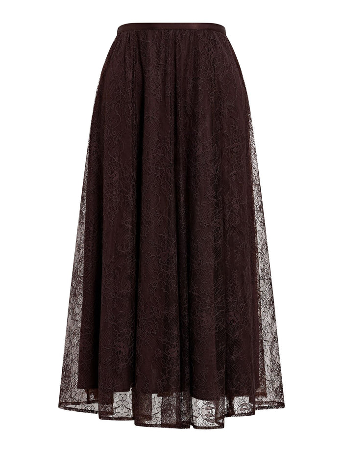 Heather Lace Midi Skirt Forever New