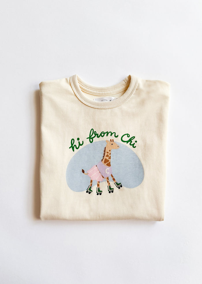 Hi From Chi Oversized Tee & Short Set