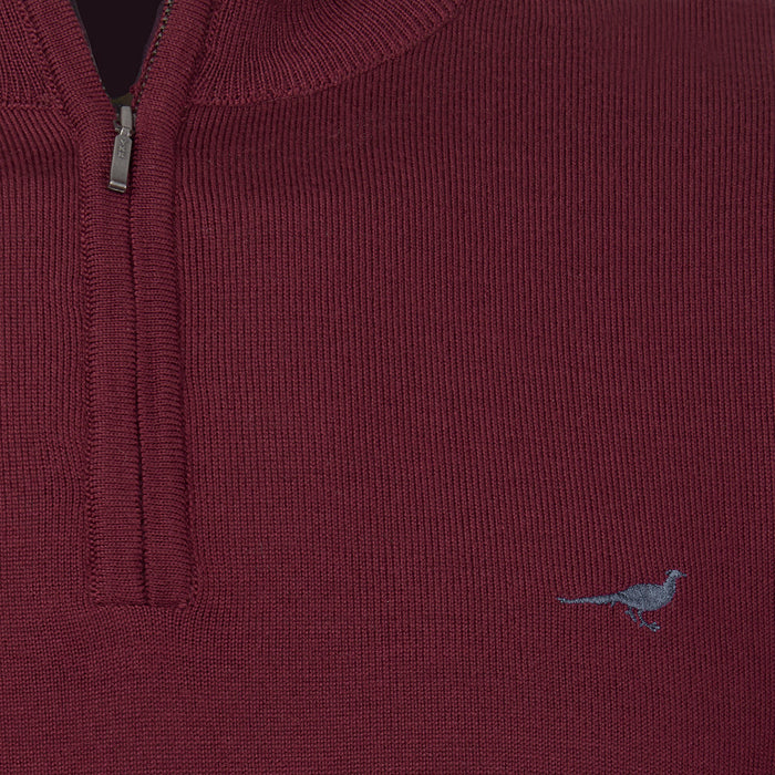 Laksen Norfolk Zip-neck Merino Sweater