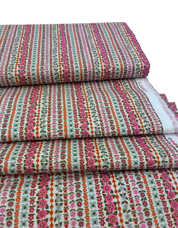 Liberty Fabrics Lasenby Quilting Cotton, Everlasting - Soho Stripe B
