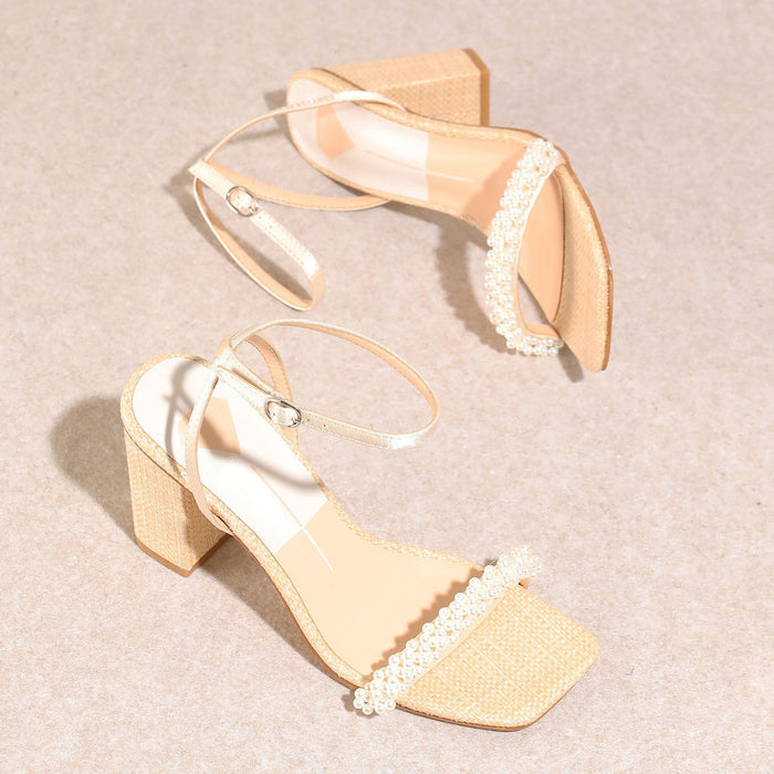 Mi.iM, Zalima Pearl Heels - Off White