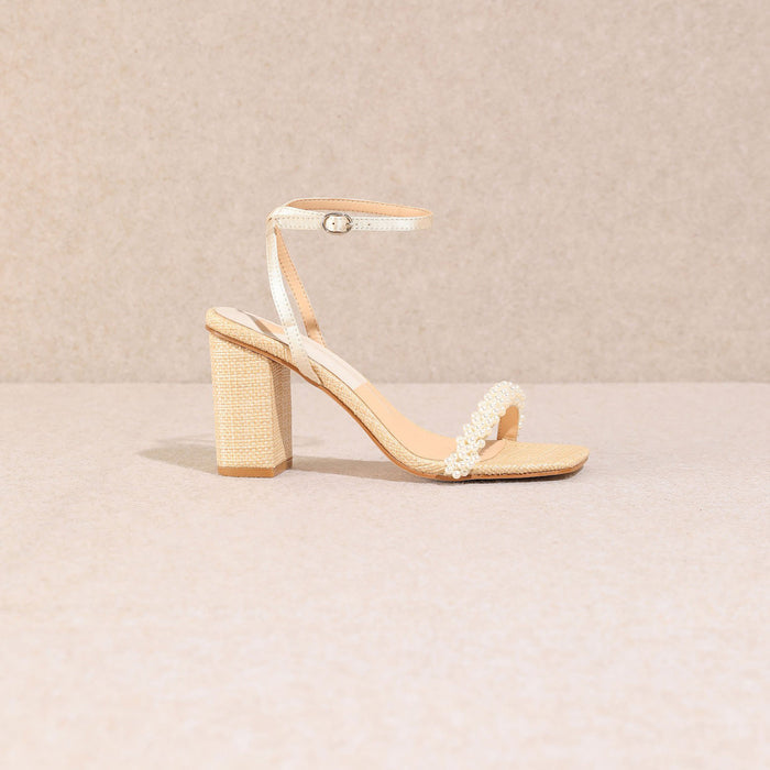 Mi.iM, Zalima Pearl Heels - Off White