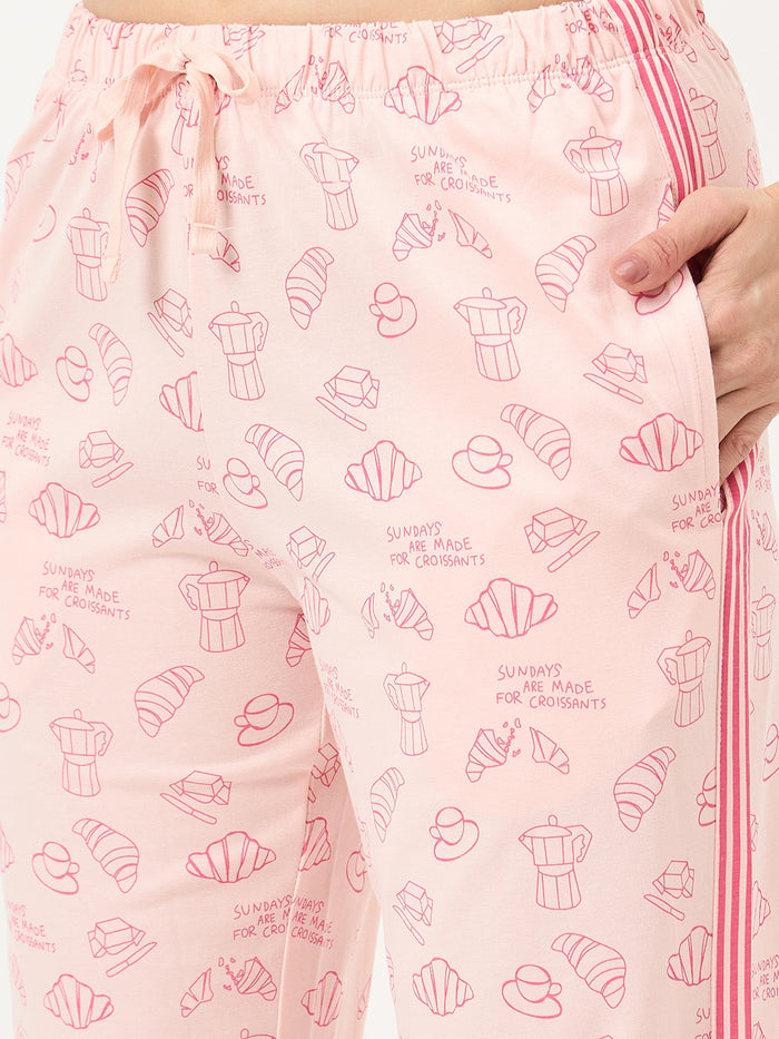 mSECRET Peach Cotton Night Suit