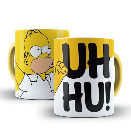Mug humour style Homer UH HU cartoon drôle – cadeau