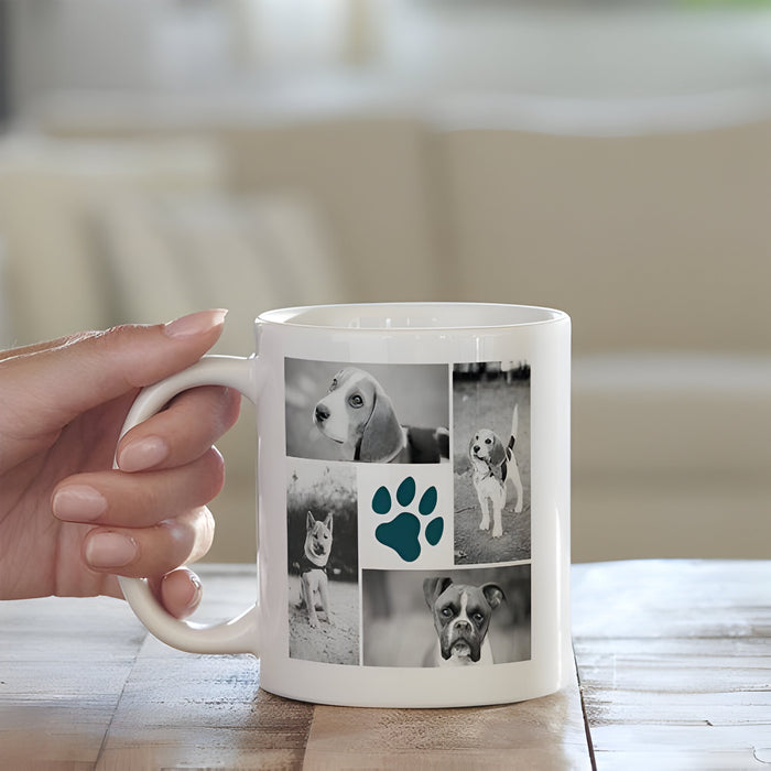 Mug personnalisé photos d'animaux – cadeau chien chat