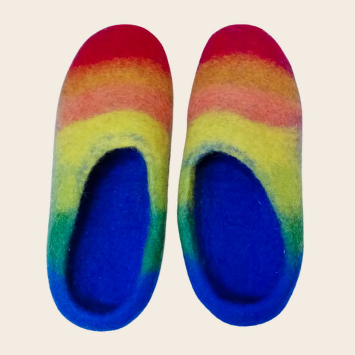 Niji Sora Slippers – Authentic Wool, Natural Comfort & Chic Style - Mojopanda Organic Store