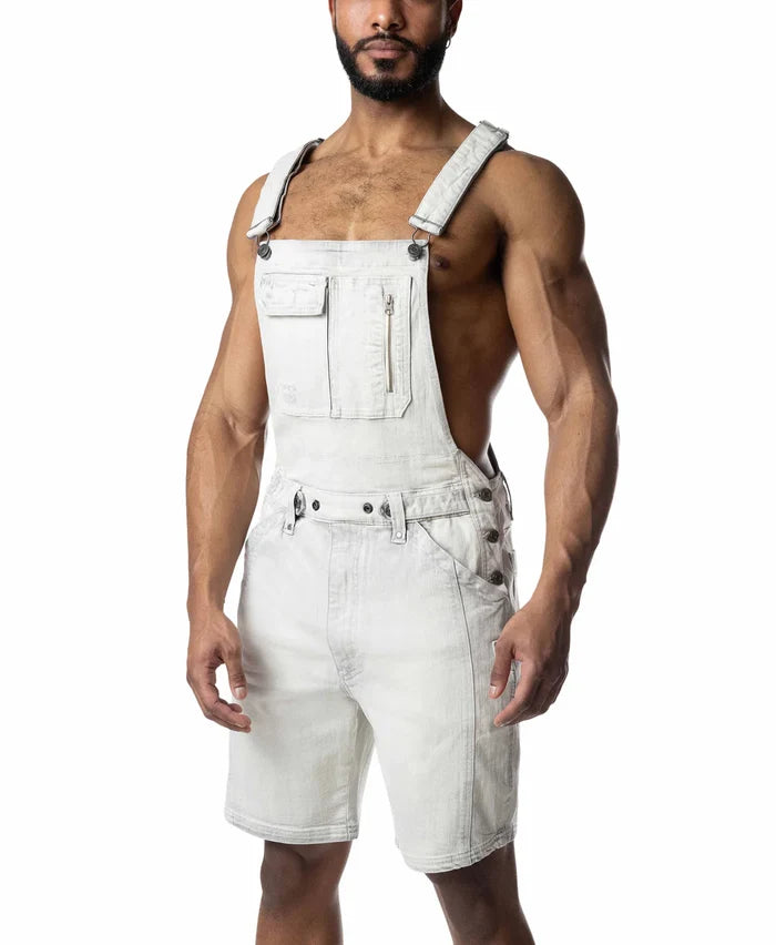 OVERALL SHORT - BLEACHED