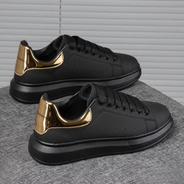 Alexander McQueen Oversized Black Gold Metallic