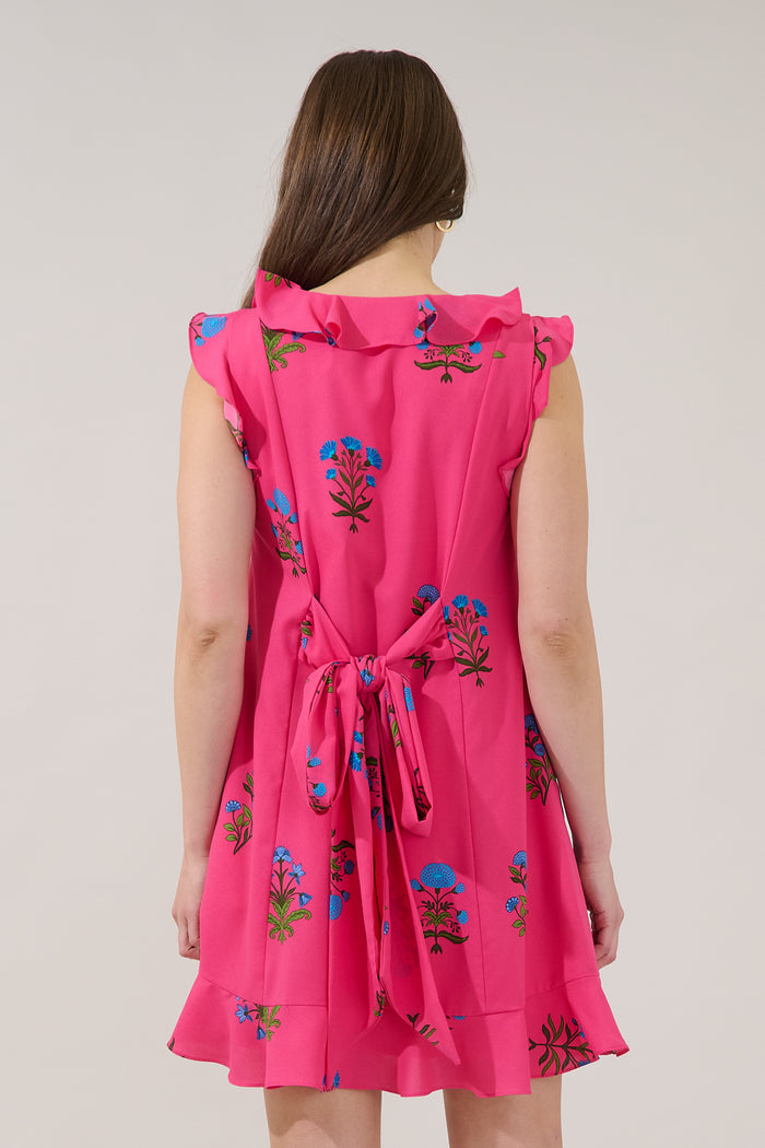 Radiant Ruffle Wrap Dress Genora Floral