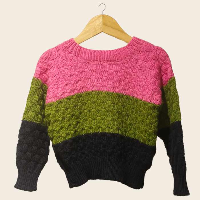 Risu Baby Cardigan | Handknitted Wool | Eco-Friendly & Allergy-Free - Mojopanda Organic Store