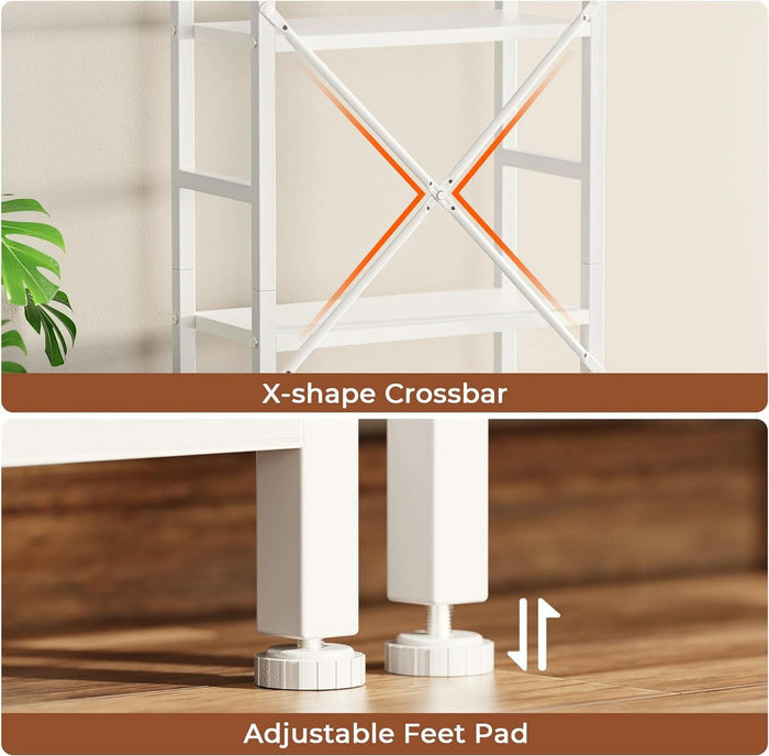 ShipItFurniture - White 11 Shelf Open Display Bookcase For Home Office