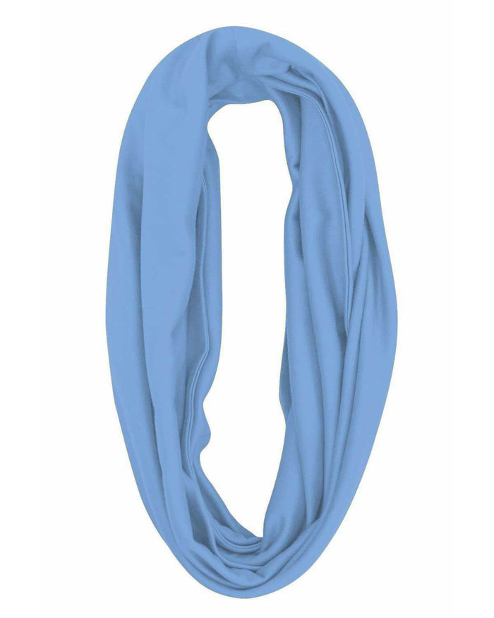 Silky Cotton Snood Scarf - Cornflower - The Classic Boutique