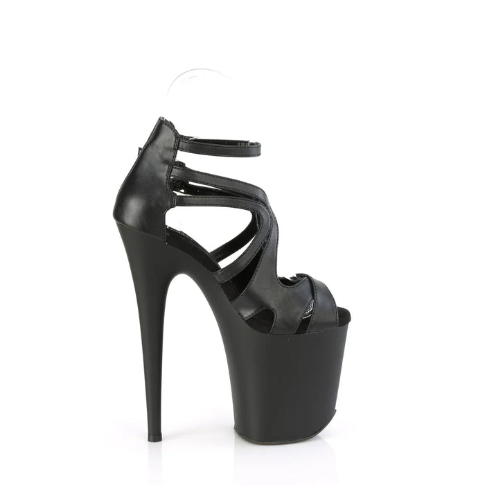 Tacones Pleaser FLAMINGO-877 Negro Piel Sintética