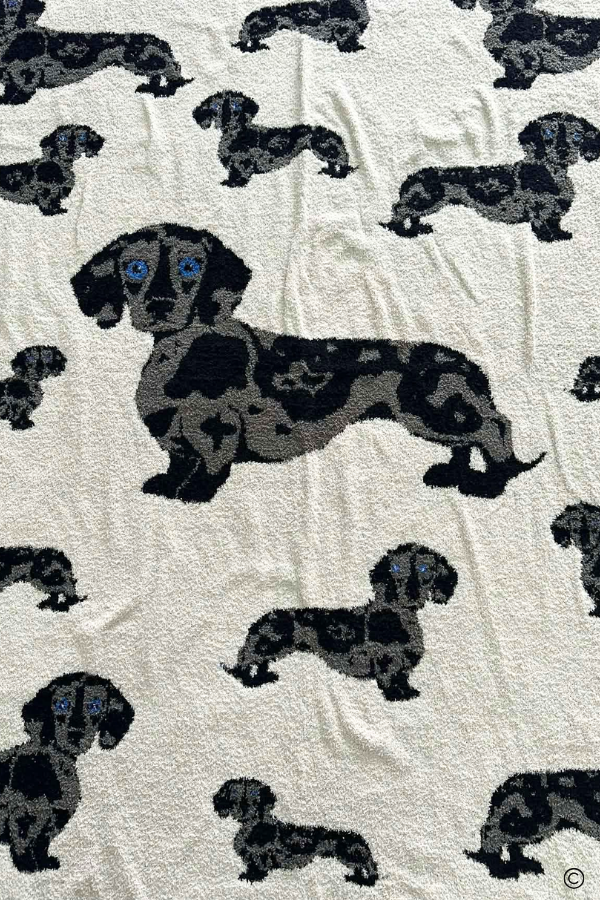 The Chloe Dachshund Blanket©