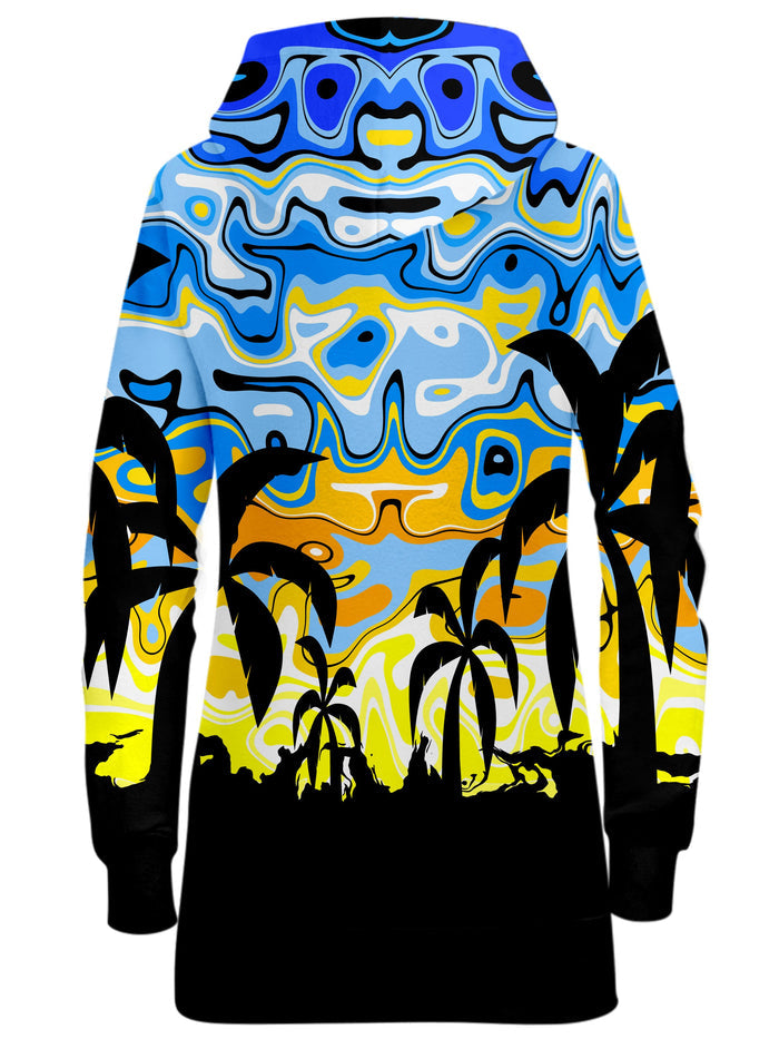 Tropical Night Hoodie Dress Sartoris Art Epic Hoodie