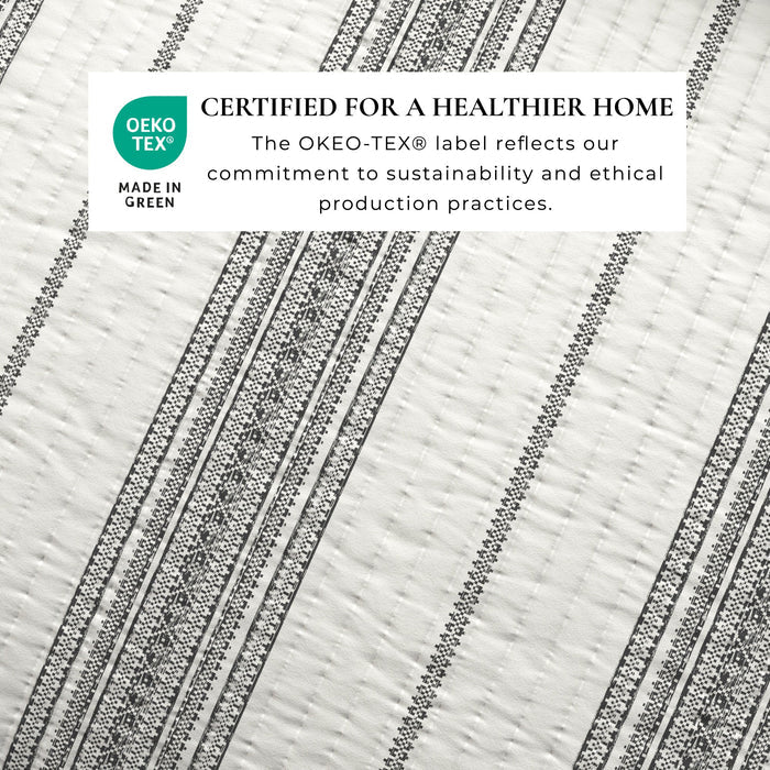 3-Piece Stripe Quilt - Wesley Collection