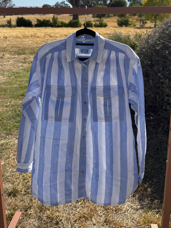 WOMENS STRIPED SHIRT S