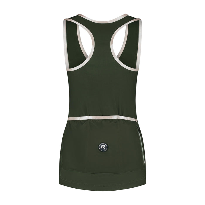 Rogelli Abbey fietsshirt dames groen korte mouw achterkant.