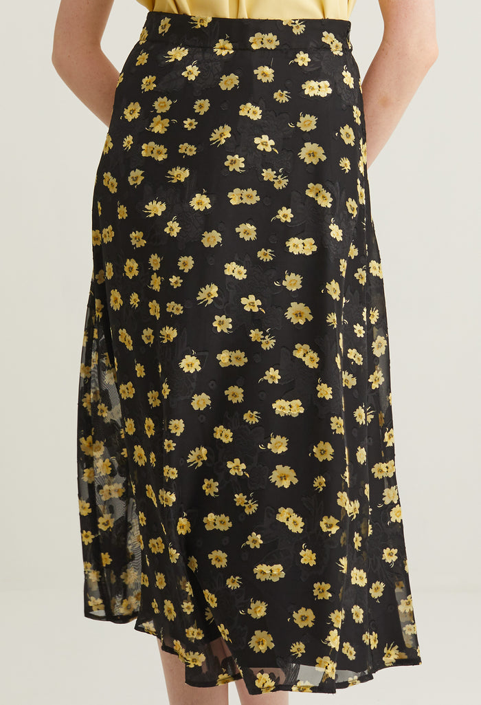 Abloom Double Layered Midi Skirt