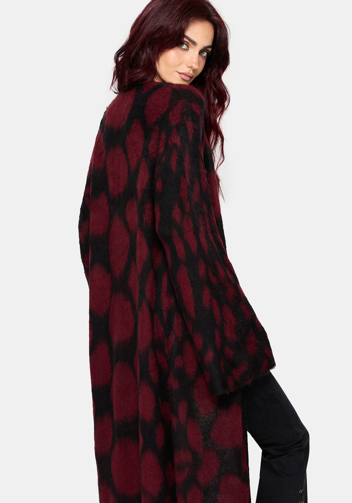 Adder Scales Jacquard Longline Cardigan