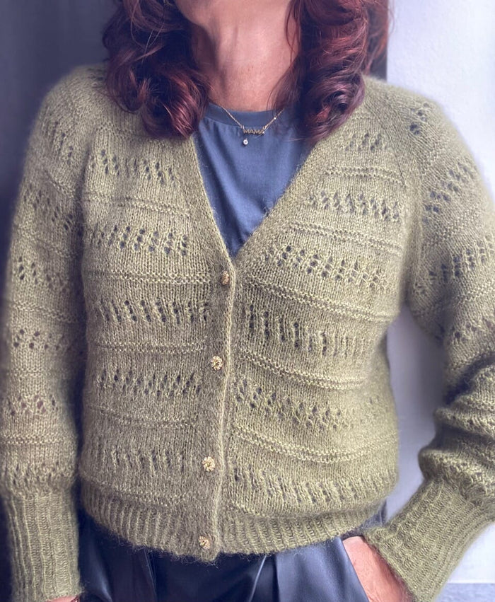 Air Vibe Cardi by Knit your Vibe, No 12 + silk mohair knitting kit Knitting kits Knit Your Vibe