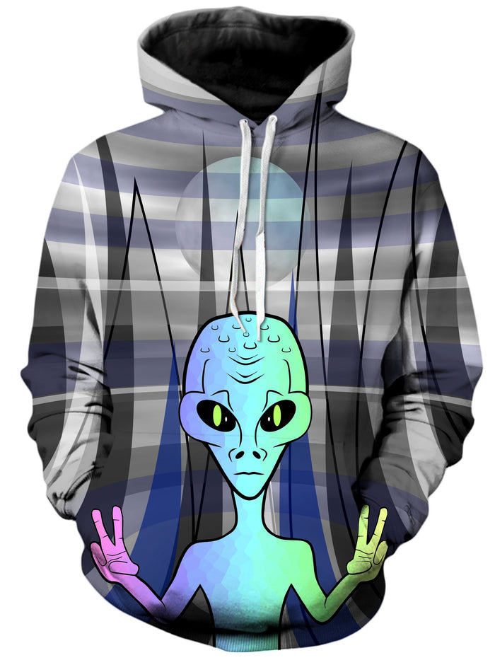 Alien Arrival Unisex Hoodie Sartoris Art Epic Hoodie