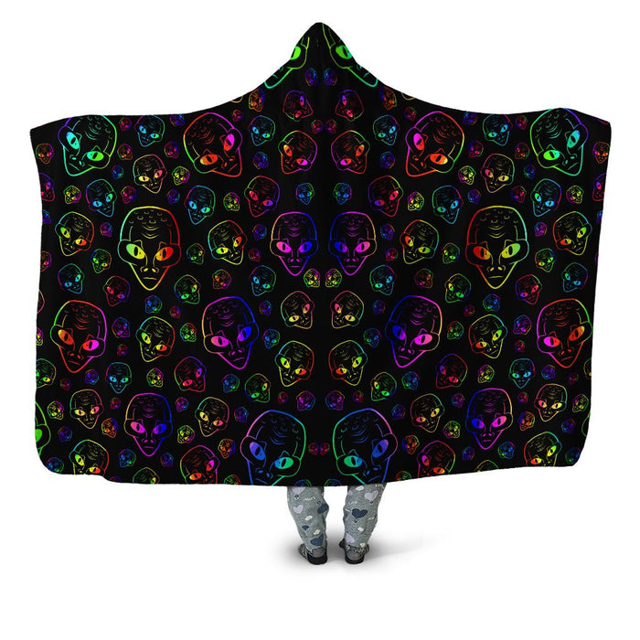 Alien Invasion Hooded Blanket Sartoris Art Epic Hoodie