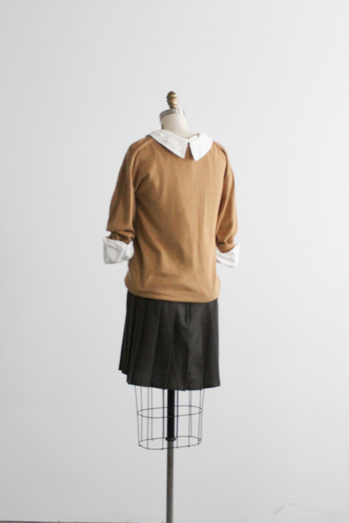 almond cotton pullover