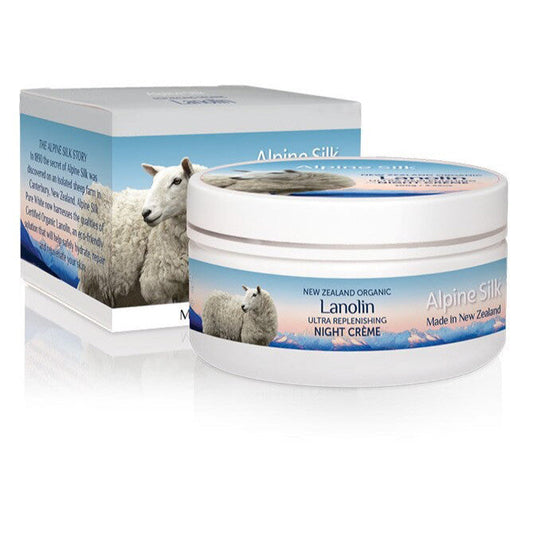 White and blue tub of night creme. 100gr.