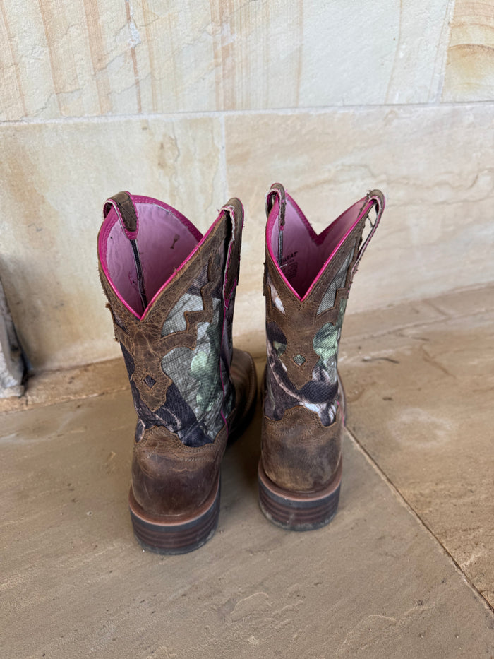 ARIAT PINK CAMO BOOTS 36.5