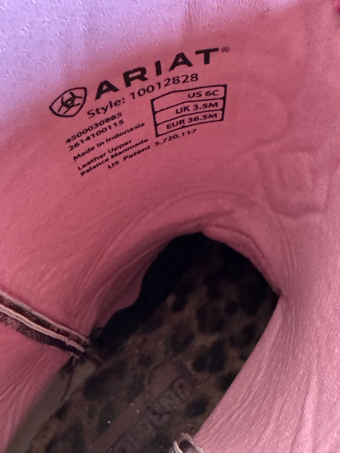 ARIAT PINK CAMO BOOTS 36.5