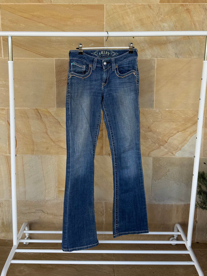 ARIAT TURQUOISE JEANS 26R