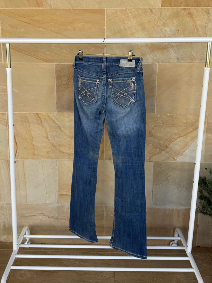 ARIAT TURQUOISE JEANS 26R