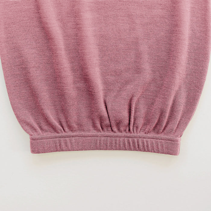 Baby Gown, Merino Wool, 0-6 Months, Blush