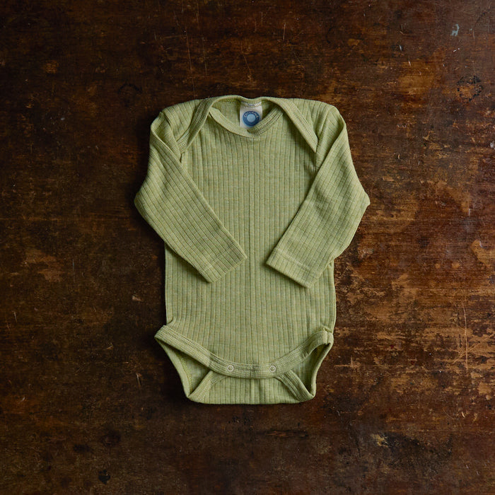 Baby Merino Wool/Cotton/Silk Body - Green Melange