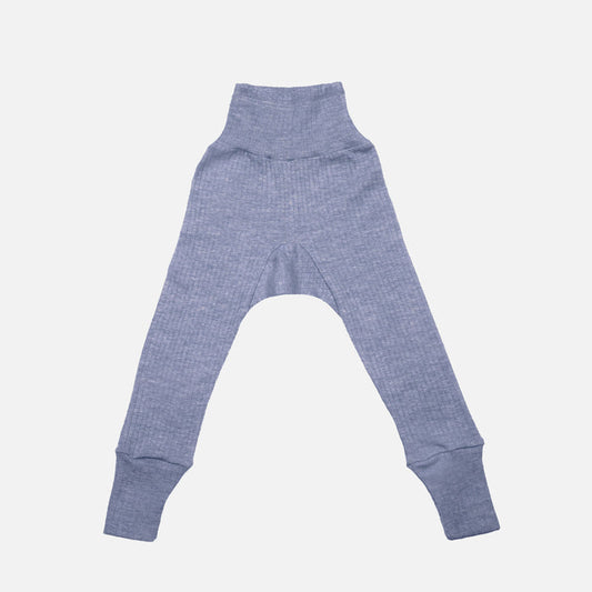 Baby Merino Wool/Cotton/Silk Pants - Marine