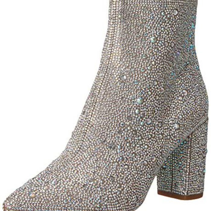 Betsey Johnson Women's Cady Ankle Boot, Rhinestone-