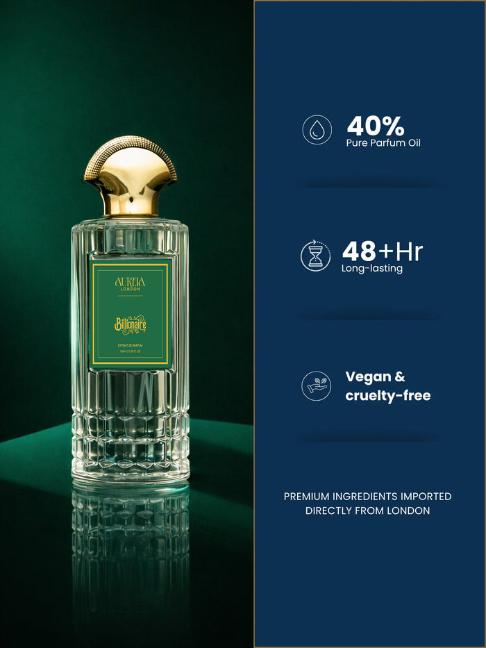 Billionaire By Aureia London | 48 Hours Long Lasting Extrait de Parfum