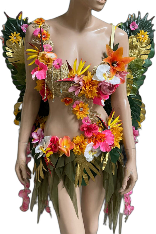 Bird of Paradise Tropical Fairy with Wings